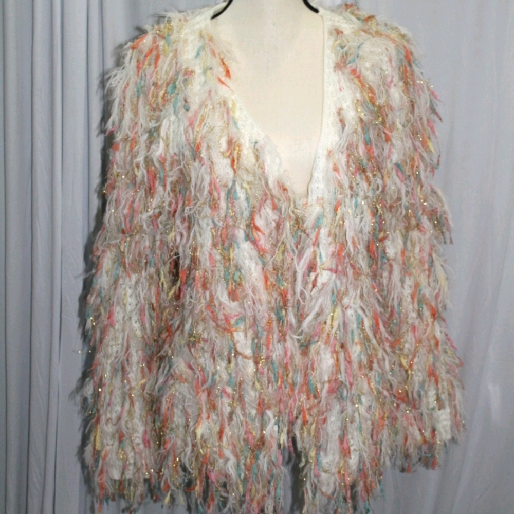 Colorful Fringe Sweater